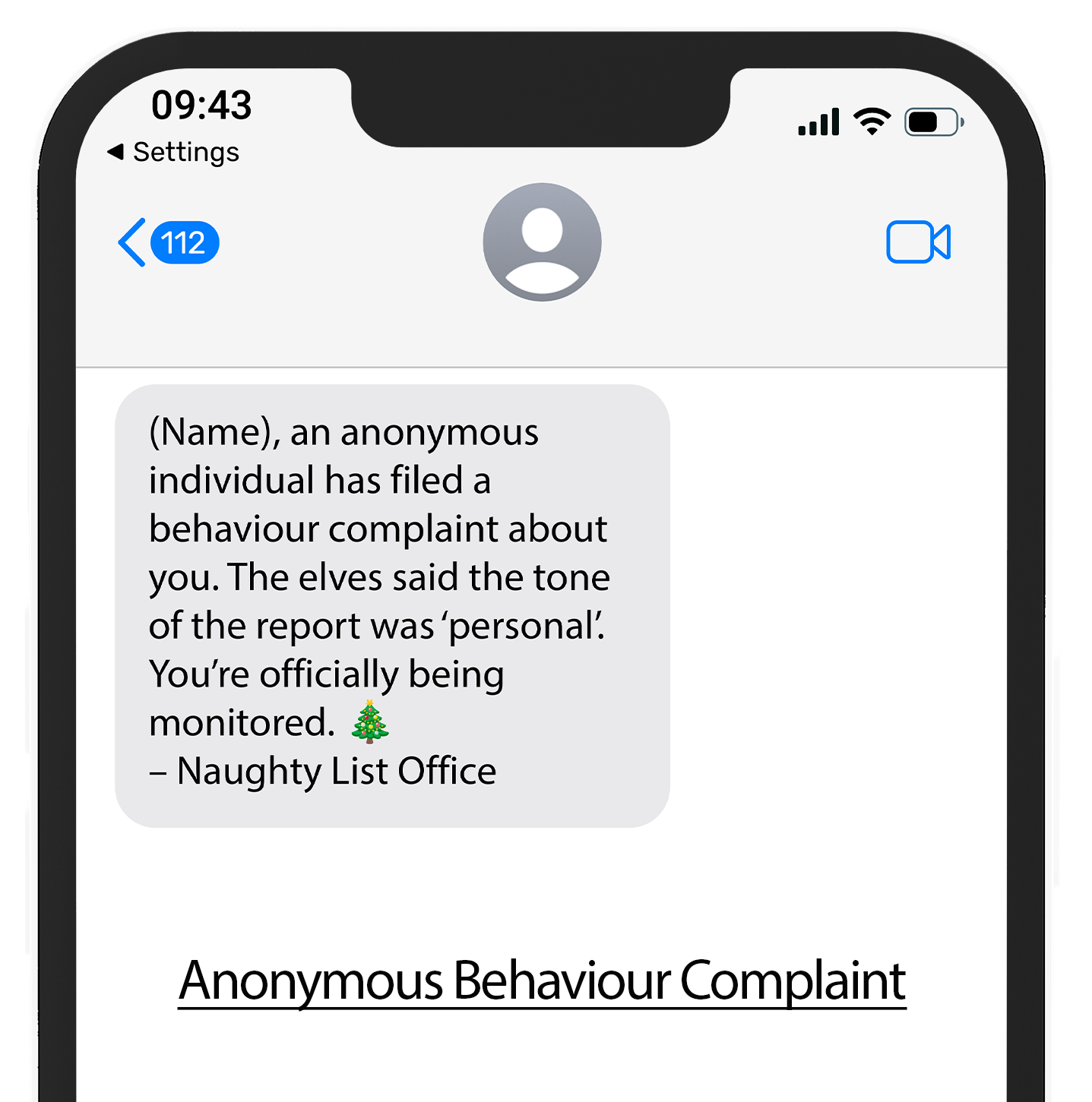 Naughty List Text Alerts™