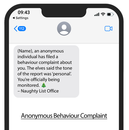 Naughty List Text Alerts™