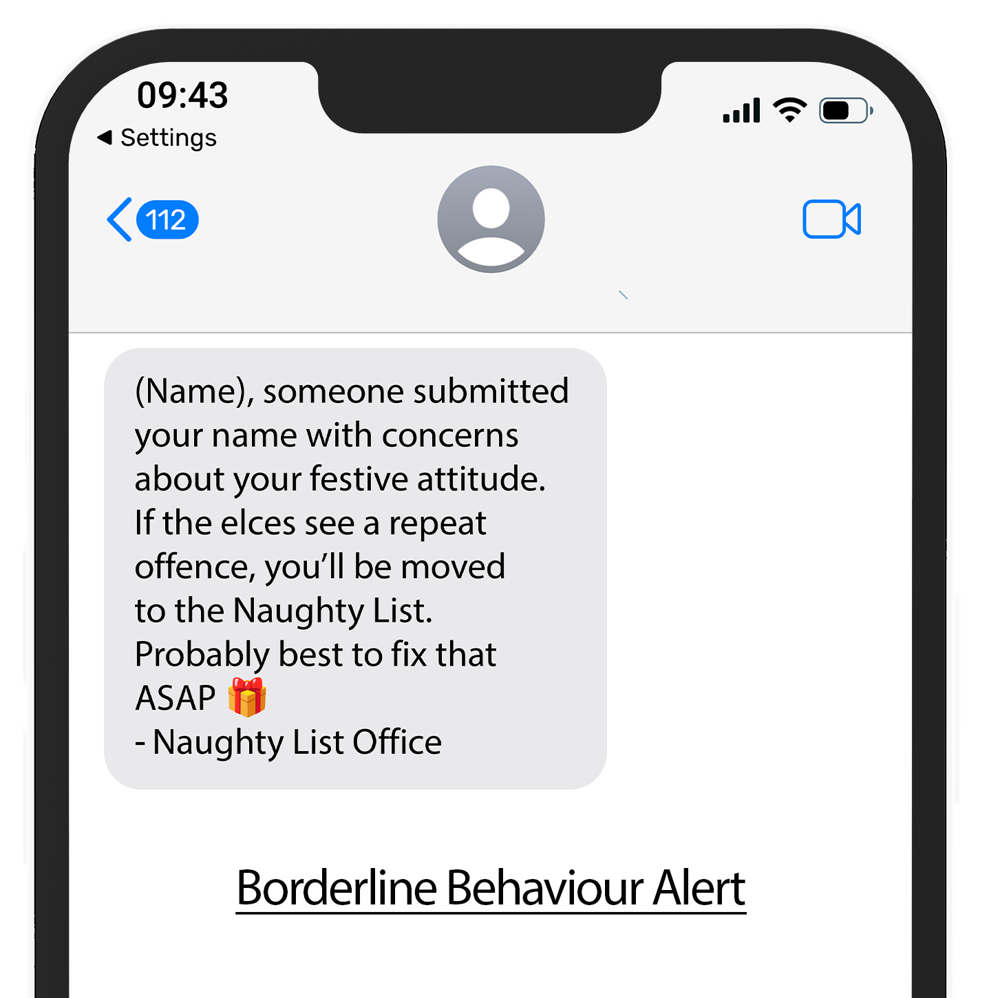 Naughty List Text Alerts™
