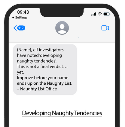 Naughty List Text Alerts™