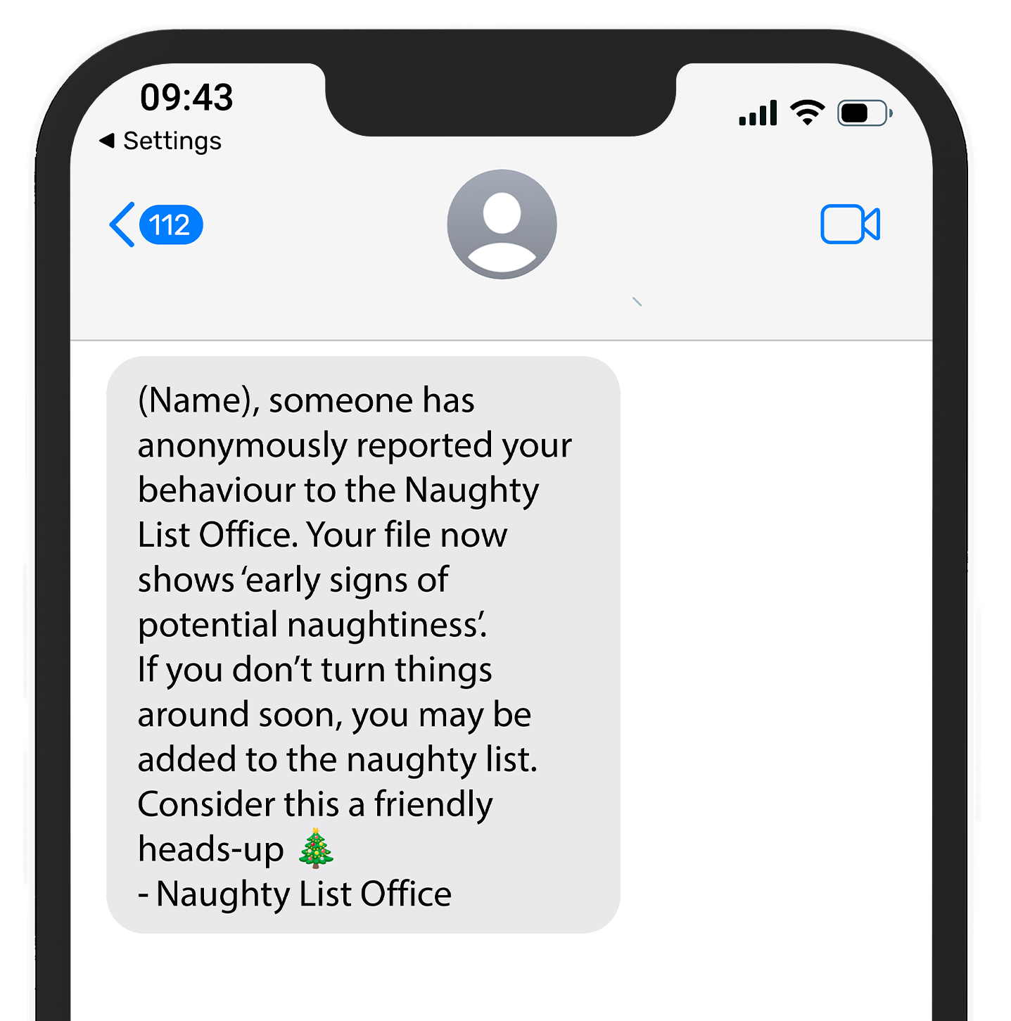 Naughty List Text Alerts™