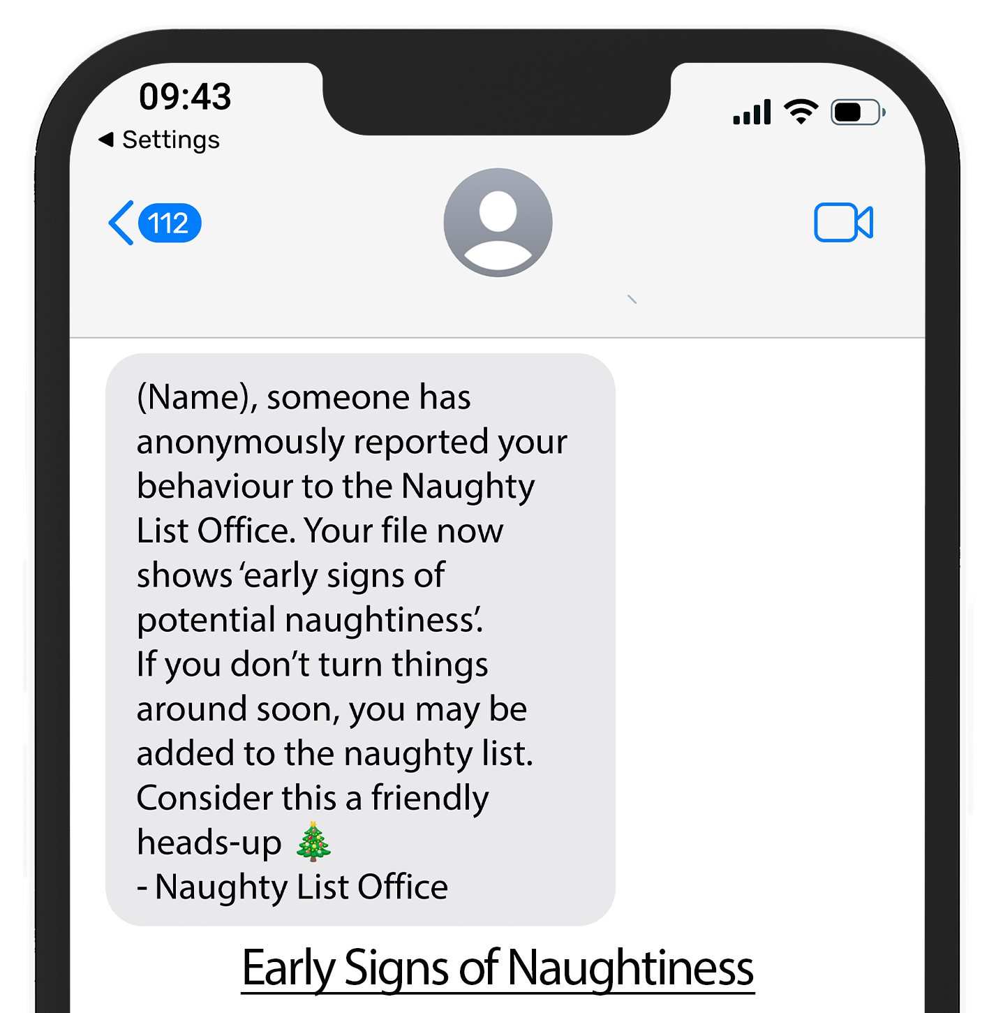 Naughty List Text Alerts™