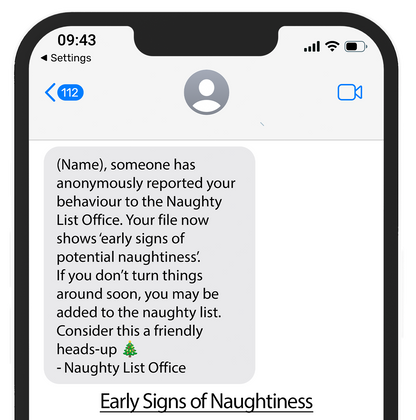 Naughty List Text Alerts™