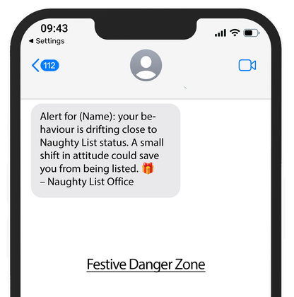 Naughty List Text Alerts™