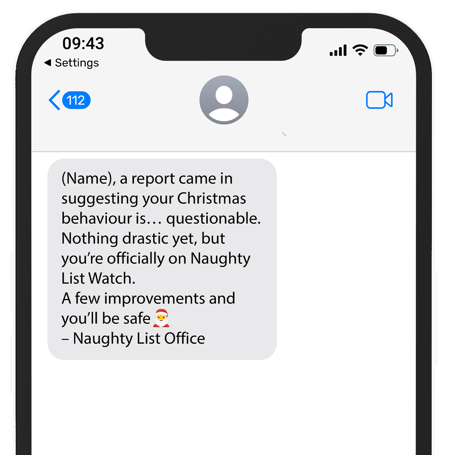 Naughty List Text Alerts™
