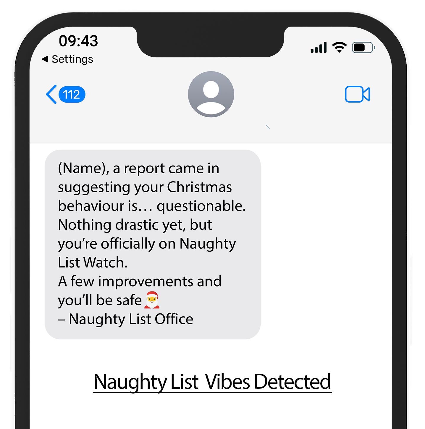 Naughty List Text Alerts™