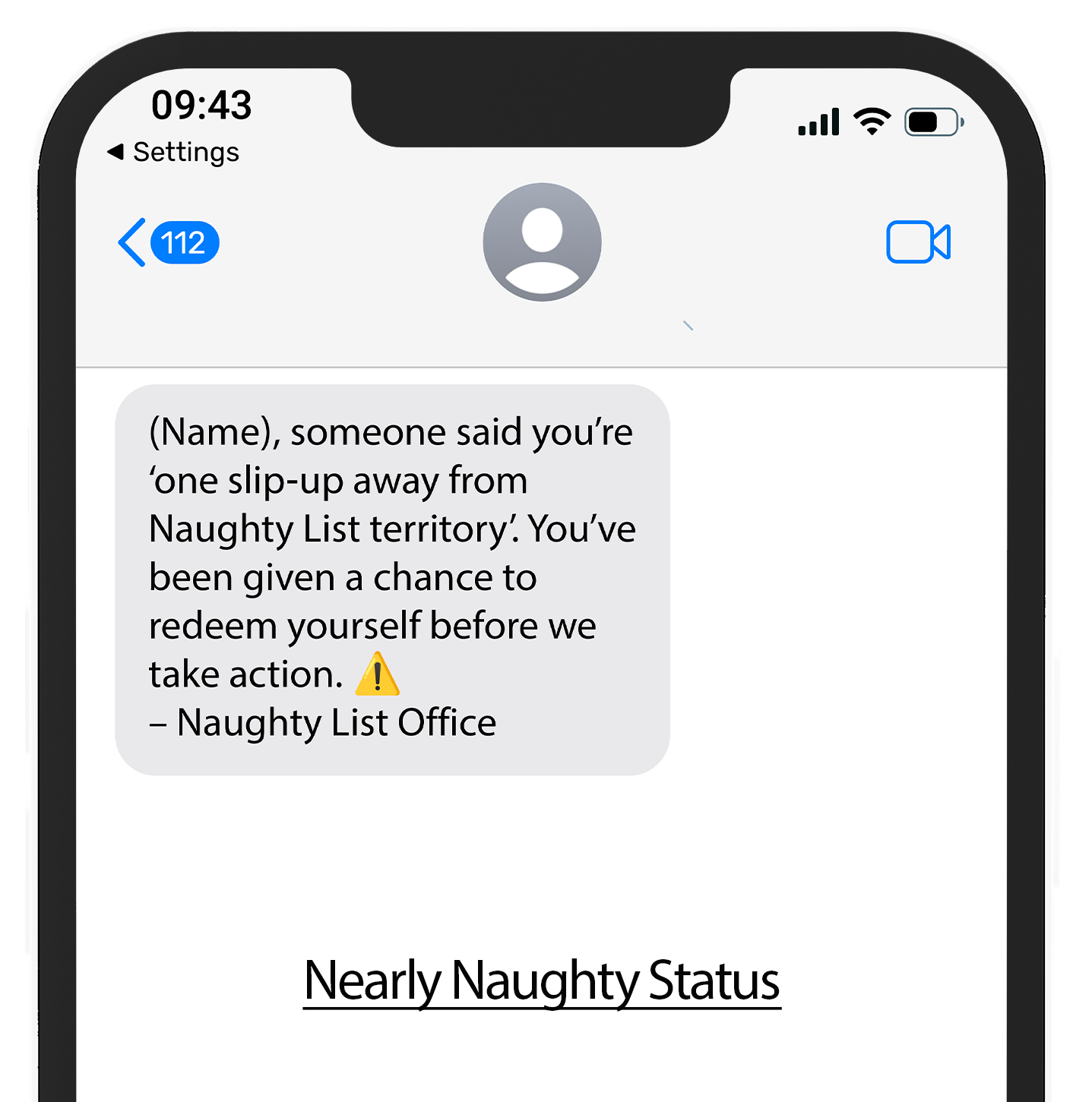 Naughty List Text Alerts™