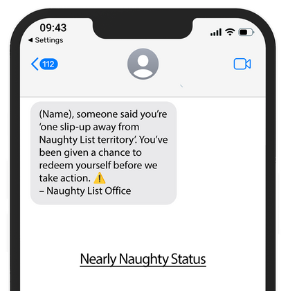 Naughty List Text Alerts™