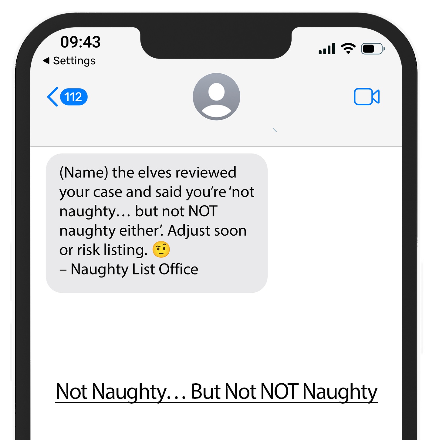 Naughty List Text Alerts™