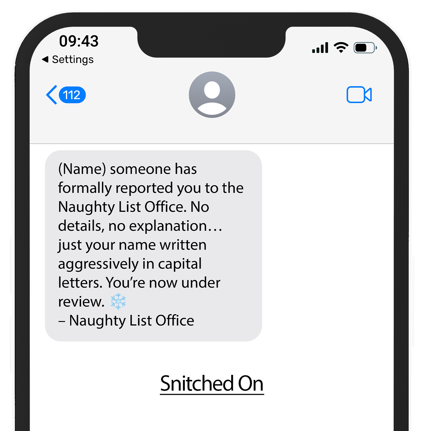 Naughty List Text Alerts™