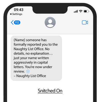 Naughty List Text Alerts™