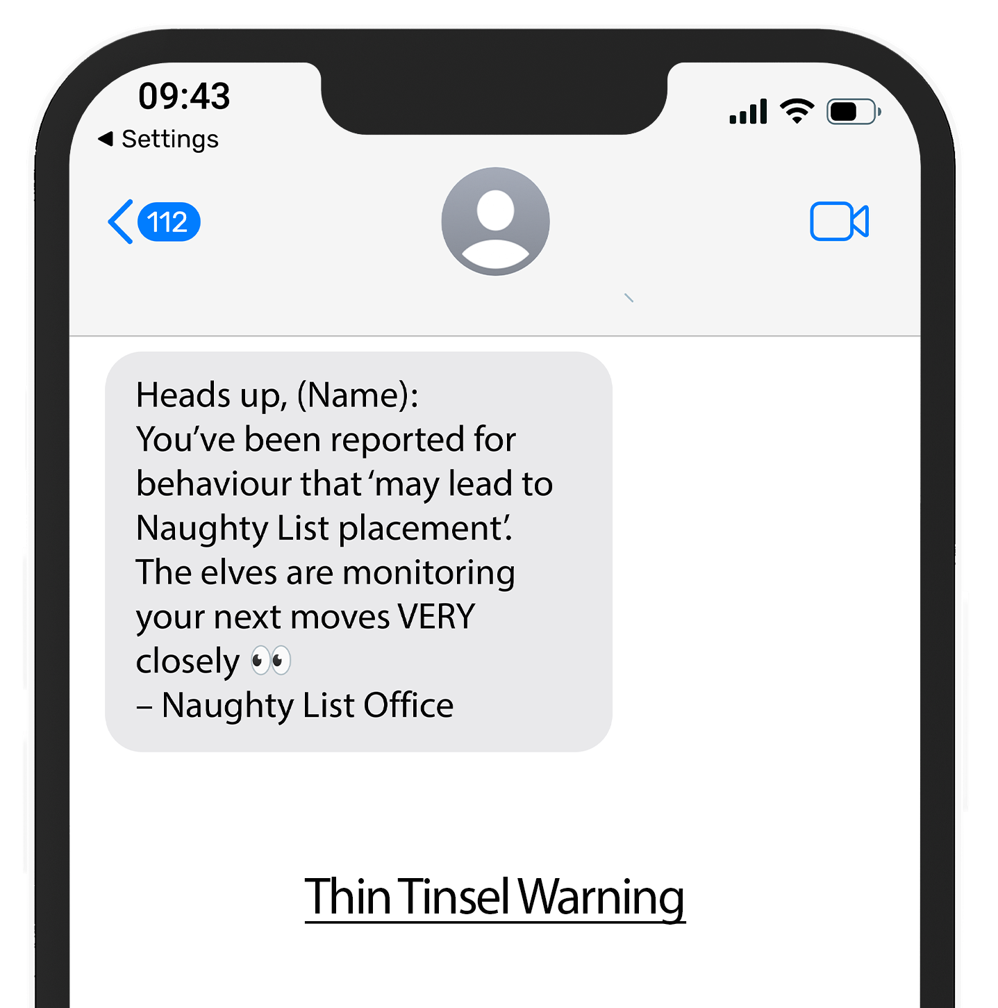 Naughty List Text Alerts™
