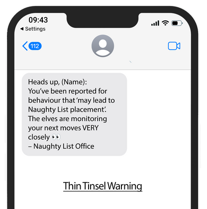 Naughty List Text Alerts™